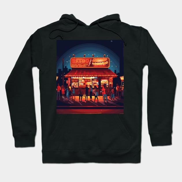 Hot dog stand Hoodie by siriusreno